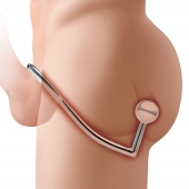 Кольцо на пенис с анальным стимулятором Stainless Steel Anal Hook   Cock Ring - BlueLine - в Красногорске купить с доставкой