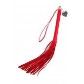 Красная кожаная плеть с петлёй - 50 см. - Pecado - купить с доставкой в Красногорске