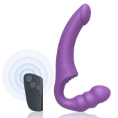 Фиолетовый безремневой страпон Straples Strap-On Dildo - Erokay - купить с доставкой в Красногорске