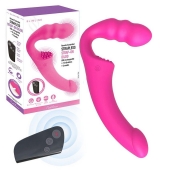 Розовый безремневой страпон Straples Strap-On Dildo - Erokay - купить с доставкой в Красногорске