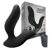 Черный вибромассажер простаты 3,5’’ Remote Control Curve P-spot Massager - 12 см. - Erokay - в Красногорске купить с доставкой