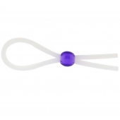 Прозрачное лассо с фиолетовой бусиной SILICONE COCK RING WITH BEAD LAVENDER - NMC - в Красногорске купить с доставкой