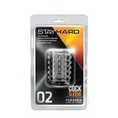 Прозрачная насадка на пенис с шишечками STAY HARD COCK SLEEVE 02 CLEAR - Blush Novelties - в Красногорске купить с доставкой