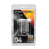 Прозрачная насадка с бороздками STAY HARD COCK SLEEVE 04 CLEAR - Blush Novelties - в Красногорске купить с доставкой