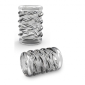 Прозрачная насадка с объёмными чёрточками STAY HARD COCK SLEEVE 06 CLEAR - Blush Novelties - в Красногорске купить с доставкой