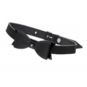 Черный кожаный чокер с бабочкой - Pecado - купить с доставкой в Красногорске