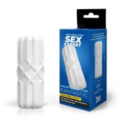 Белый силиконовый мастурбатор - Sex Expert - в Красногорске купить с доставкой
