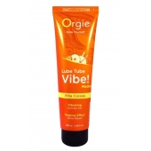 Гель с эффектом вибрации Lube Tube Vibe Medium Pina Colada - 100 мл. - ORGIE - купить с доставкой в Красногорске