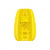 Желтый мастурбатор-яйцо Bisedze - LoveStore - в Красногорске купить с доставкой