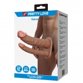 Реалистичная полая насадка на член для двойного проникновения Yairon - 17,5 см. - Baile - купить с доставкой в Красногорске