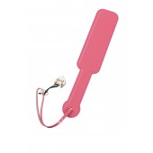 Розовый кожаный пэддл - 37 см. - Pecado - купить с доставкой в Красногорске