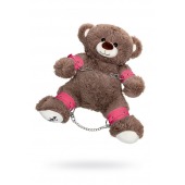 Бондажный набор: бурый мишка с розовыми оковами и наручниками - Pecado - купить с доставкой в Красногорске