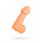 Оранжевая свеча в форме пениса - 47 гр. - Pecado - купить с доставкой в Красногорске