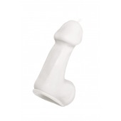 Белая свеча в форме пениса - 47 гр. - Pecado - купить с доставкой в Красногорске