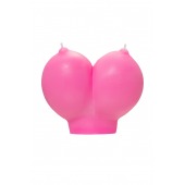 Розовая свеча «Сиськи» - 150 гр. - Pecado - купить с доставкой в Красногорске