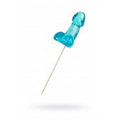 Голубой леденец в форме члена со вкусом блю кюрасао - 80 гр. - Sosuчki - купить с доставкой в Красногорске