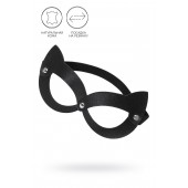 Черная открытая маска с ушками кошки - Pecado - купить с доставкой в Красногорске