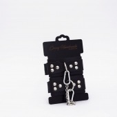 Черные кожаные наручники с регулируемыми ремешками - Crazy Handmade - купить с доставкой в Красногорске