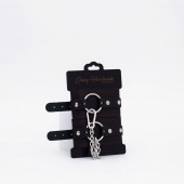 Черно-красные кожаные оковы - Crazy Handmade - купить с доставкой в Красногорске