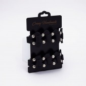 Черные кожаные оковы из звеньев - Crazy Handmade - купить с доставкой в Красногорске