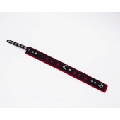 Черно-красный ошейник Sex - Crazy Handmade - купить с доставкой в Красногорске