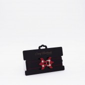 Черный ошейник с красным декором и строчкой - Crazy Handmade - купить с доставкой в Красногорске