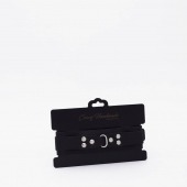 Черный ошейник из высококачественной натуральной кожи - Crazy Handmade - купить с доставкой в Красногорске