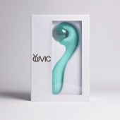 Бирюзовый вибромассажёр с деликатными токами - Youvic - купить с доставкой в Красногорске