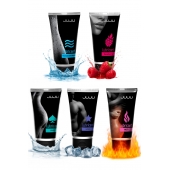 Набор из 5 лубрикантов JUJU (увлажняющий, Hot+, Long, Anal, малина) - JuJu - купить с доставкой в Красногорске