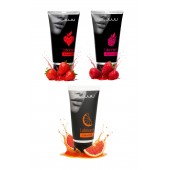 Набор из 3 съедобных лубрикантов JUJU (клубника, малина, грейпфрут) - JuJu - купить с доставкой в Красногорске