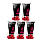 Набор из 5 съедобных лубрикантов JUJU со вкусом малины - JuJu - купить с доставкой в Красногорске