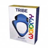 Синее эрекционное кольцо Wooomy Tribeс с вибрацией - Adrien Lastic - в Красногорске купить с доставкой