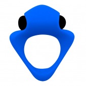 Синее эрекционное кольцо Wooomy Tribeс с вибрацией - Adrien Lastic - в Красногорске купить с доставкой