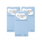 Набор из 3 упаковок ультратонких презервативов Pleasure Lab (по 12 шт.) - Pleasure Lab - купить с доставкой в Красногорске