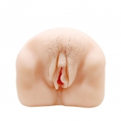 Телесный мастурбатор-вагина с оволосением и вибрацией - Baile - в Красногорске купить с доставкой
