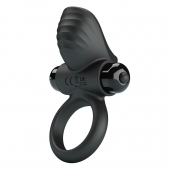 Черное эрекционное кольцо с вибрацией Adrien - Baile - в Красногорске купить с доставкой