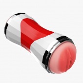 Двусторонний мастурбатор в колбе Power Grip Cup - вагина и ротик - Boys of Toys - в Красногорске купить с доставкой