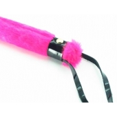 Нежная плеть с розовым мехом BDSM Light - 43 см. - БДСМ Арсенал - купить с доставкой в Красногорске