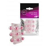 Прозрачная сквозная насадка на пенис с цветными шариками - Erowoman-Eroman - в Красногорске купить с доставкой