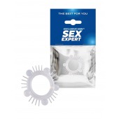 Эластичное эрекционное кольцо с шишечками и шипами - Sex Expert - в Красногорске купить с доставкой