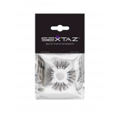 Эластичное эрекционное кольцо с черными «ресничками» - Sextaz - в Красногорске купить с доставкой