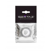 Эластичное эрекционное кольцо с длинными черными «ресничками» - Sextaz - в Красногорске купить с доставкой