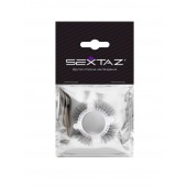 Эластичное кольцо с «ресничками» и 4 шариками - Sextaz - в Красногорске купить с доставкой