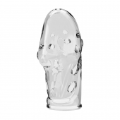 Прозрачная насадка на пенис Booker - 8 см. - Baile - в Красногорске купить с доставкой