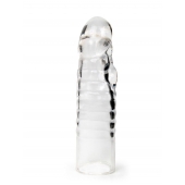 Прозрачная закрытая насадка на член - 15 см. - Sex Expert - в Красногорске купить с доставкой