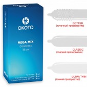 Презервативы OKOTO Mega Mix - 18 шт. - Sitabella - купить с доставкой в Красногорске