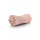 Телесный мастурбатор-ротик Nicole Vibrating Masturbator - Blush Novelties - в Красногорске купить с доставкой