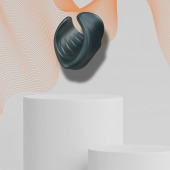 Серый сквозной мастурбатор с вибрацией Manwan Starter - Manwan - в Красногорске купить с доставкой