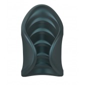 Серый сквозной мастурбатор с вибрацией Manwan Starter - Manwan - в Красногорске купить с доставкой