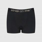 Черные трусики-боксеры для фиксации насадок Strap-on-me Harness Lingerie Allure - size L - Strap-on-me - купить с доставкой в Красногорске
